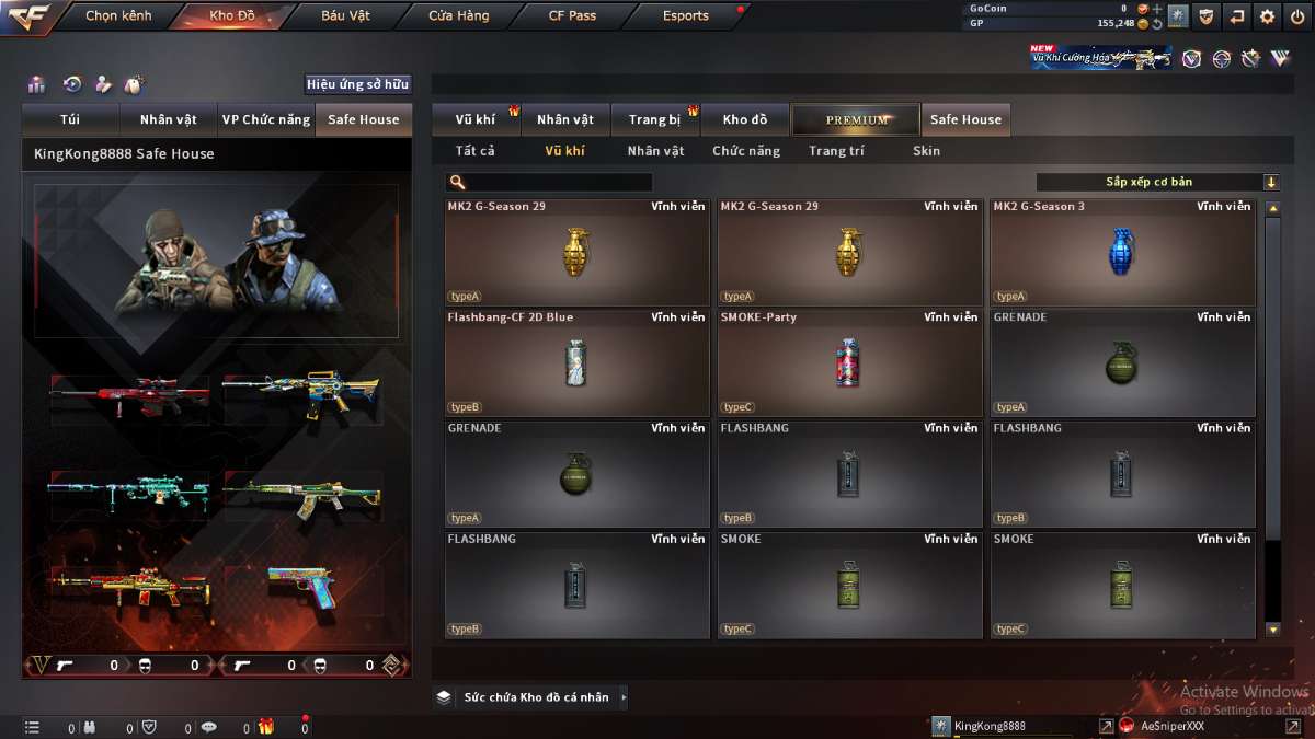 shop acc cf uy tin gia re